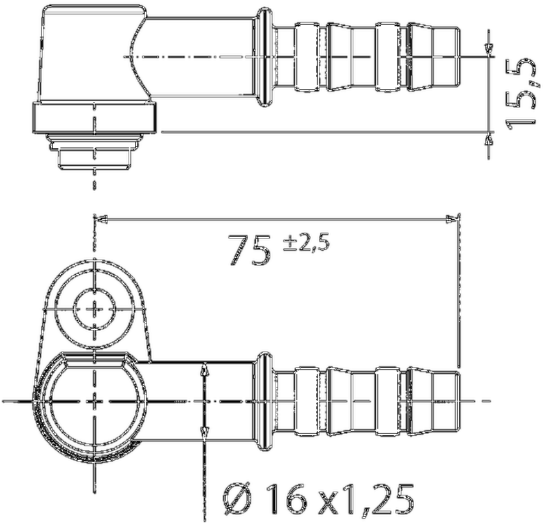 6280110FS071ARefr. Fitting M 1/2 90g FL Kompr. SP10