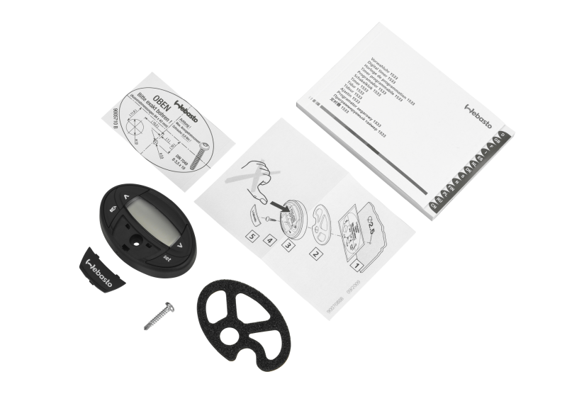 1322580AVorwahluhr 1533 KPL. mit WEBASTO-Blende