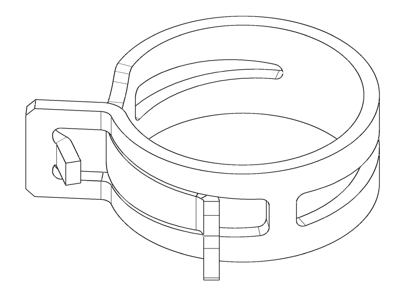 9030194ABtl. Federbanschelle DN29 10 Stk
