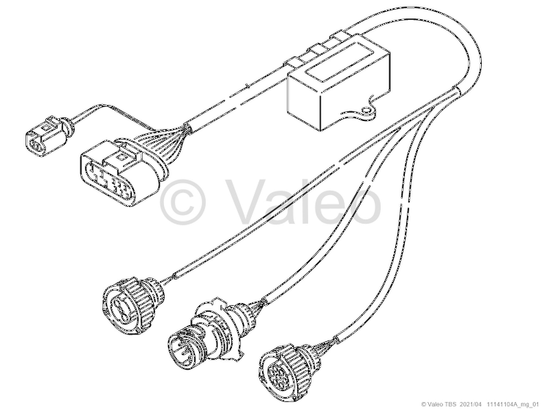9810330AET Adapterkabelbaum Thermo plus Rail