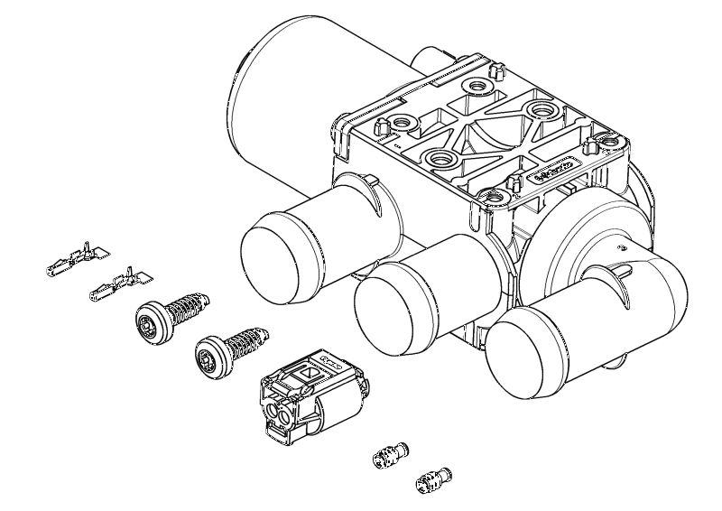 1328173AKit 3-2 Wege Magnetventil Var.1